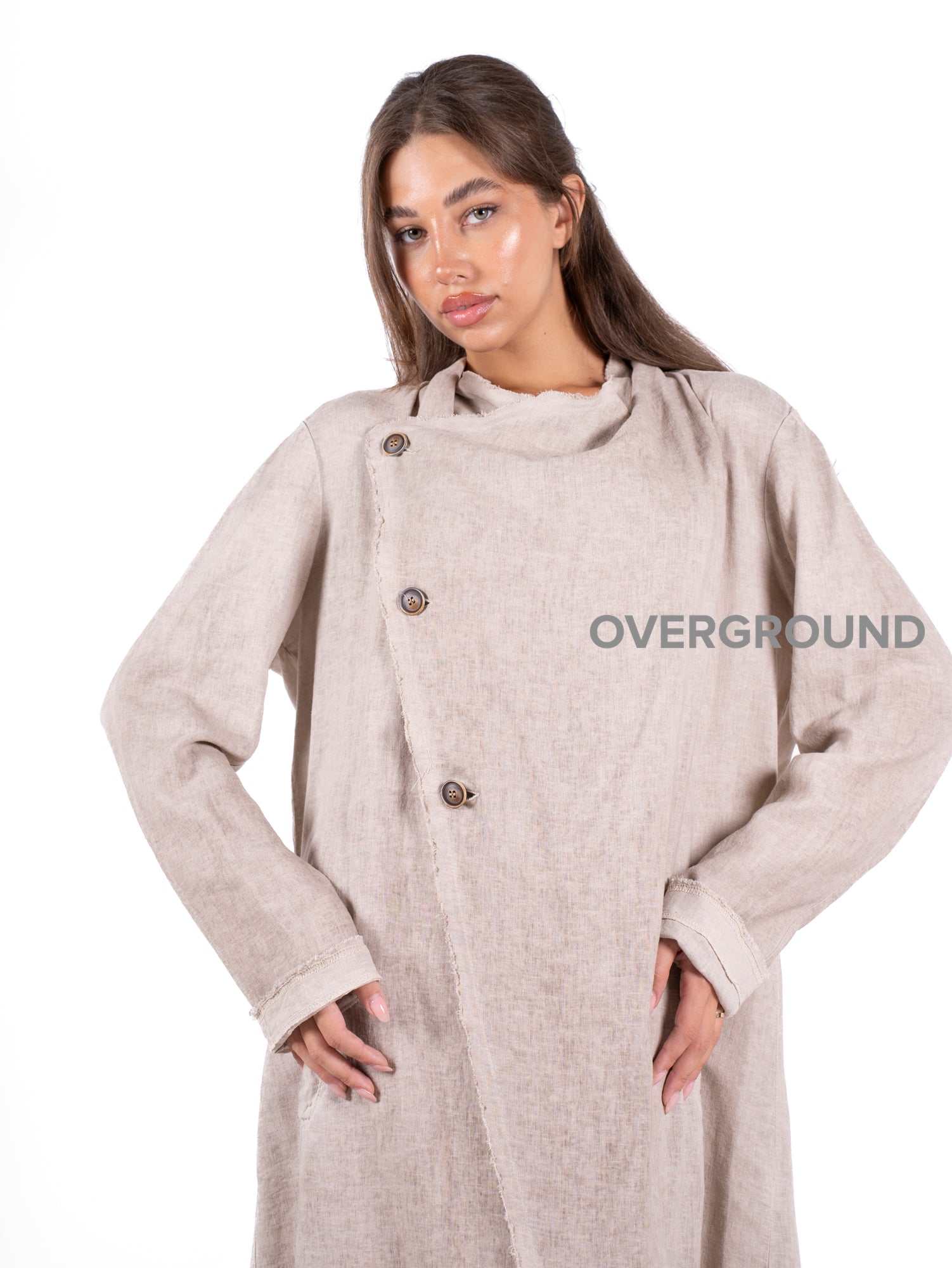 Spolverino sciallato tre bottoni laterali - OVERGROUND STORE