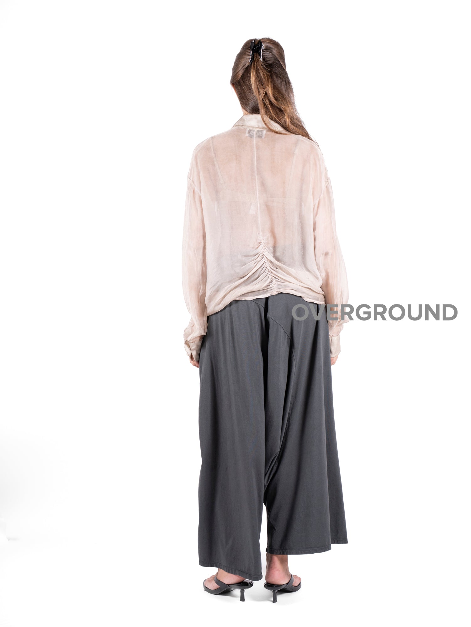 CAMICIA LUNGA OVER VELATA - OVERGROUND STORE