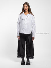 CAMICIA OVER LARGA COLLO A BARCA - OVERGROUND STORE