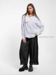 CAMICIA OVER LARGA COLLO A BARCA - OVERGROUND STORE