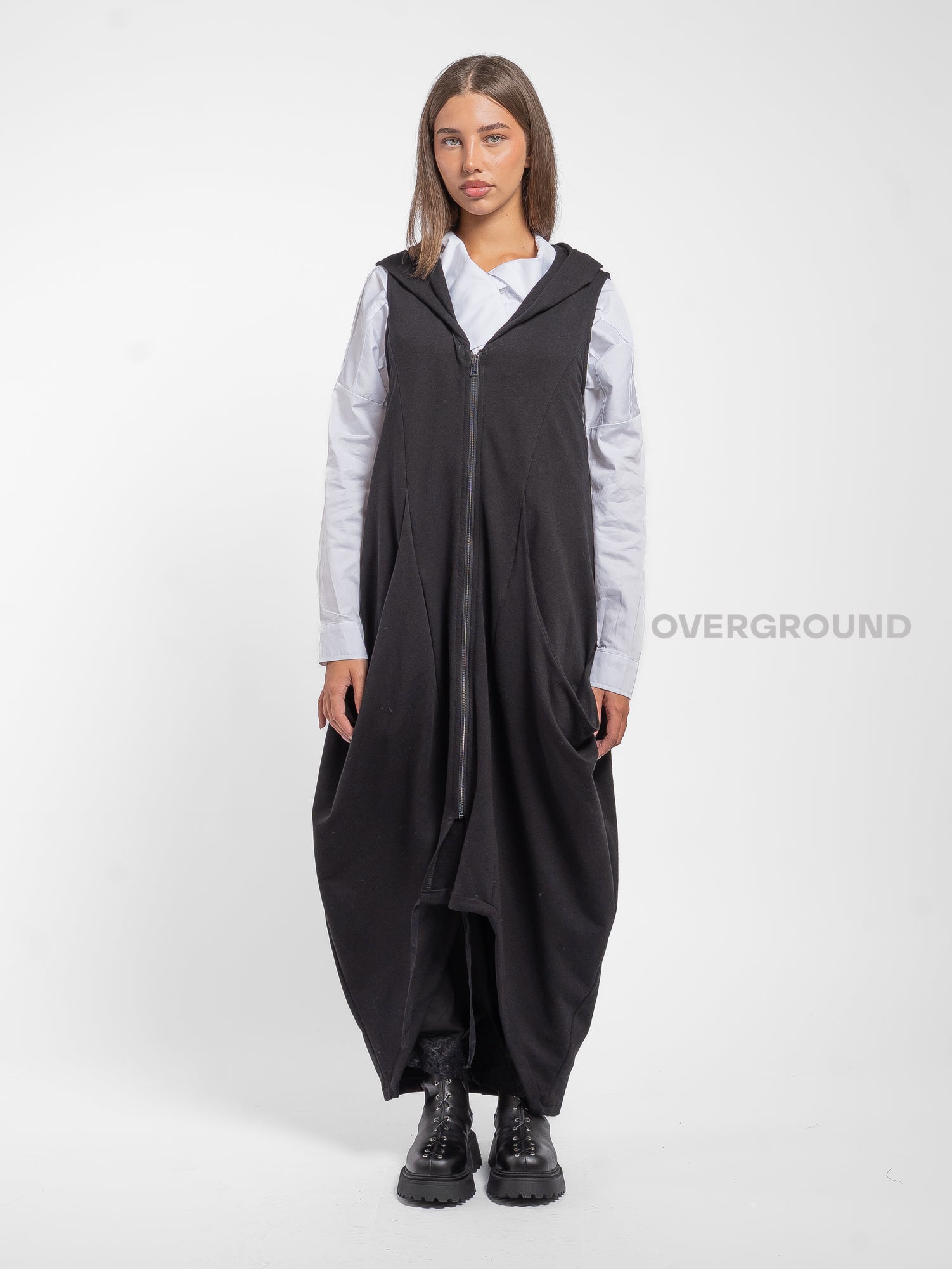 FELPA SMANICATA CON TASCONI DAVANTI - OVERGROUND STORE