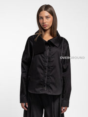 CAMICIA OVER LARGA COLLO A BARCA - OVERGROUND STORE