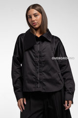 CAMICIA OVER LARGA COLLO A BARCA - OVERGROUND STORE