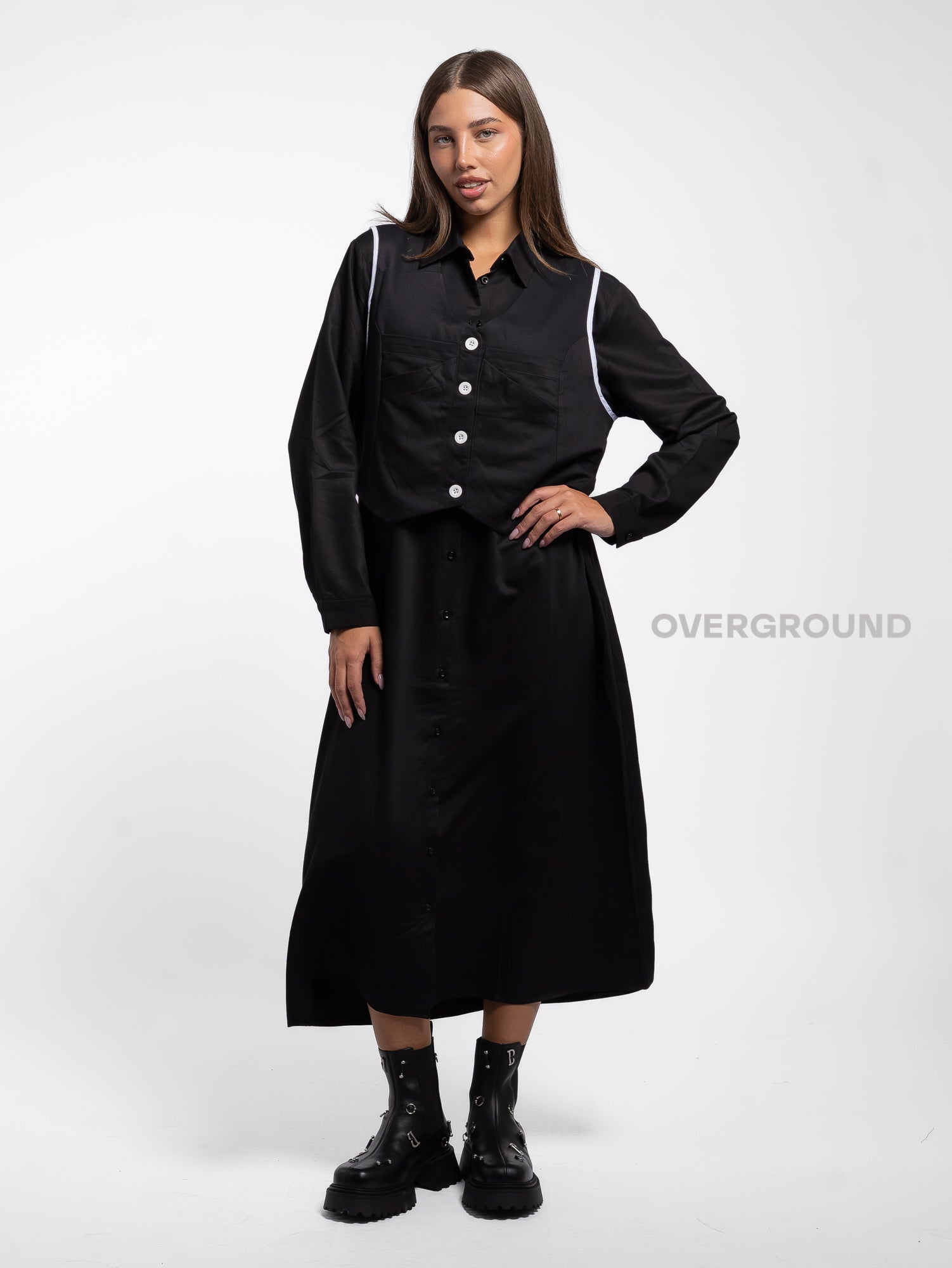 ABITO OVER LUNGO CON GILET - OVERGROUND STORE