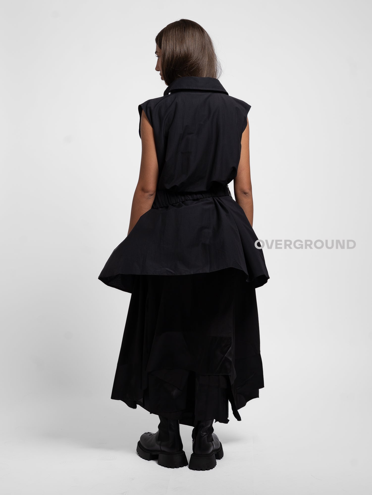 CAMICIA OVER SMANICATA CON BALZA AGGANCIATA - OVERGROUND STORE