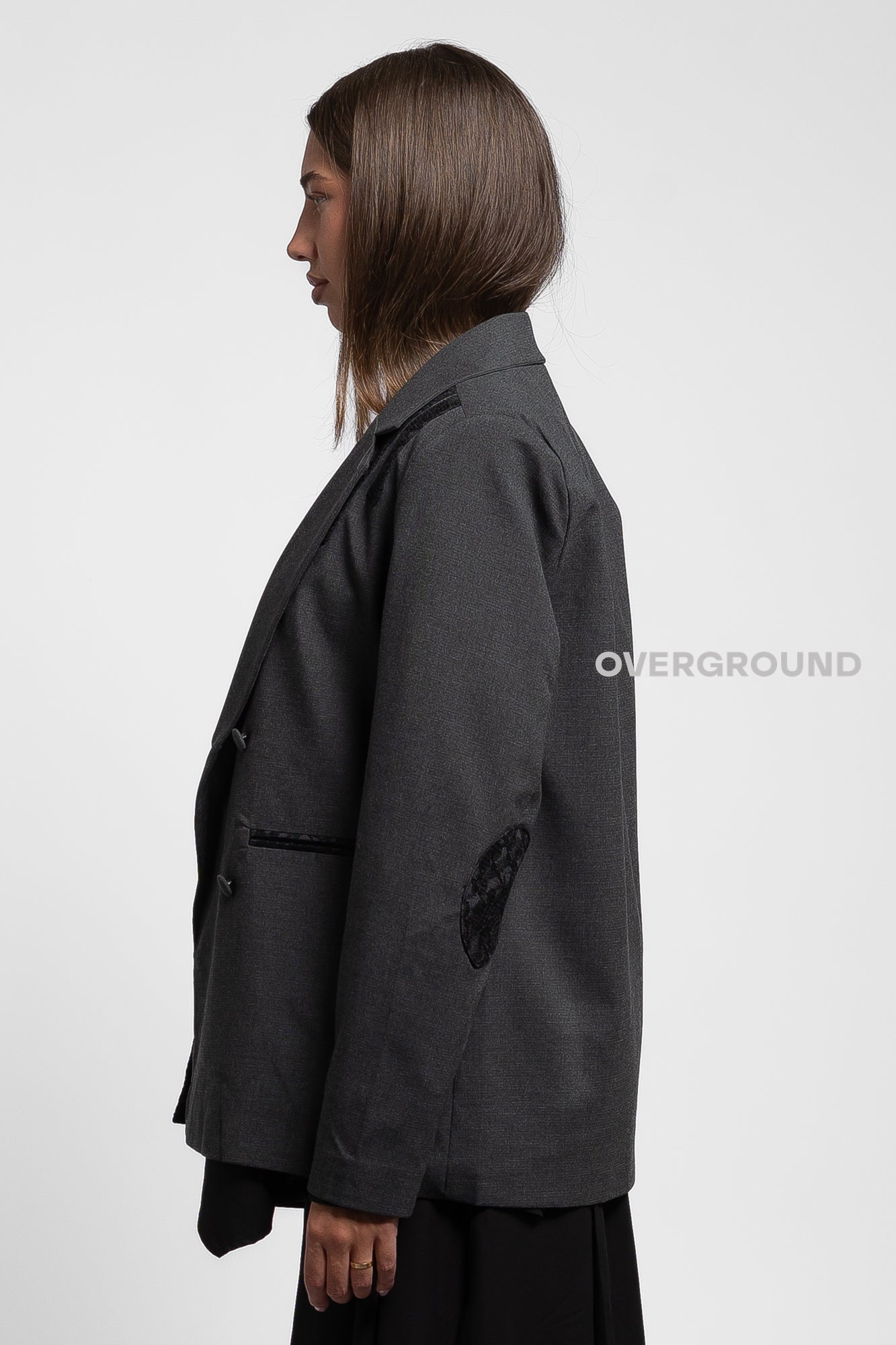 GIACCA ASIMMETRICA CON PIZZO - OVERGROUND STORE