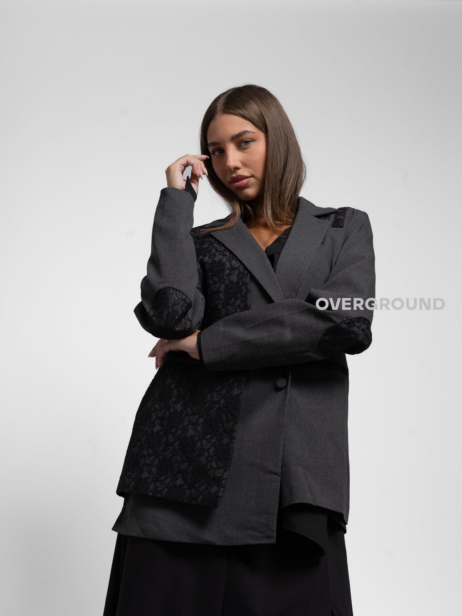 GIACCA ASIMMETRICA CON PIZZO - OVERGROUND STORE