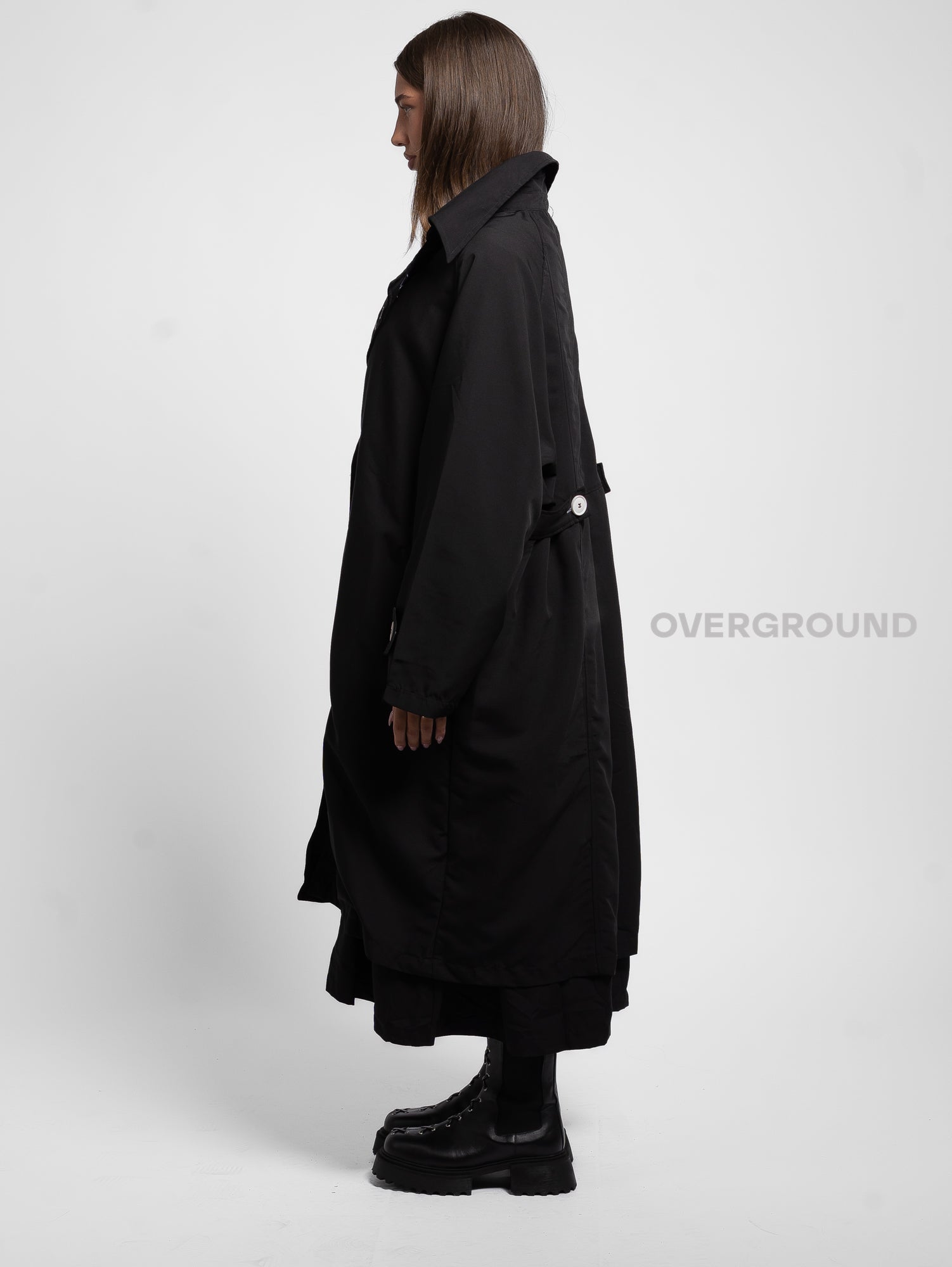 TRENCH OVER CON ABBOTTONATURA DOPPIO PETTO - OVERGROUND STORE