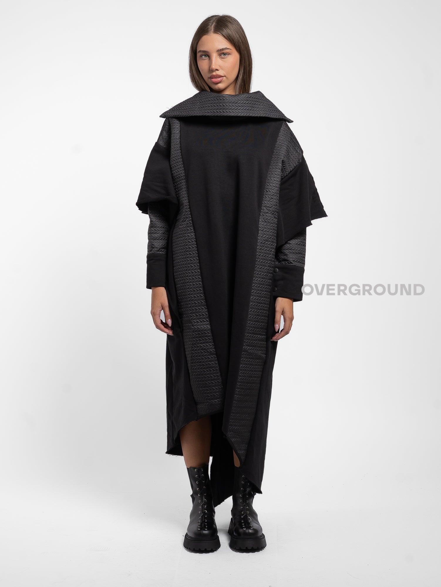 FELPA ASIMMETRICA OVER DOPPIO TESSUTO - OVERGROUND STORE