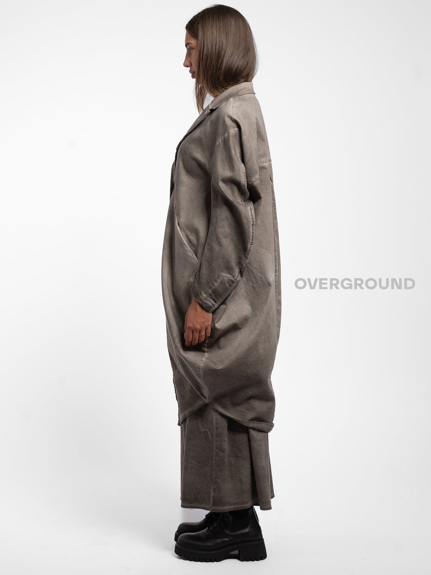 GIACCA SPOLVERINO OVER CON CUCITURE DAVANTI - OVERGROUND STORE