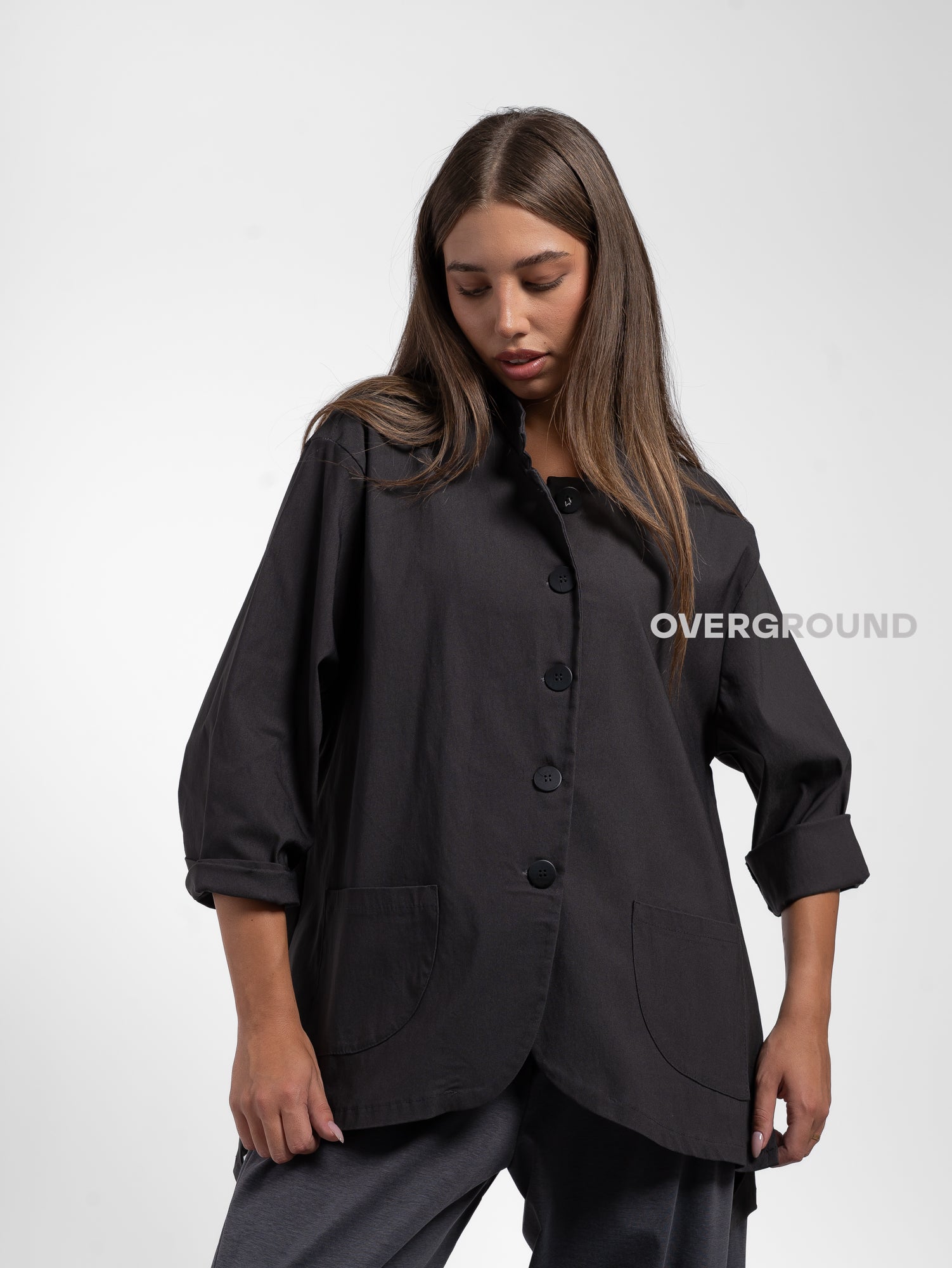 GIACCA LUNGA COLLO ALLA COREANA - OVERGROUND STORE