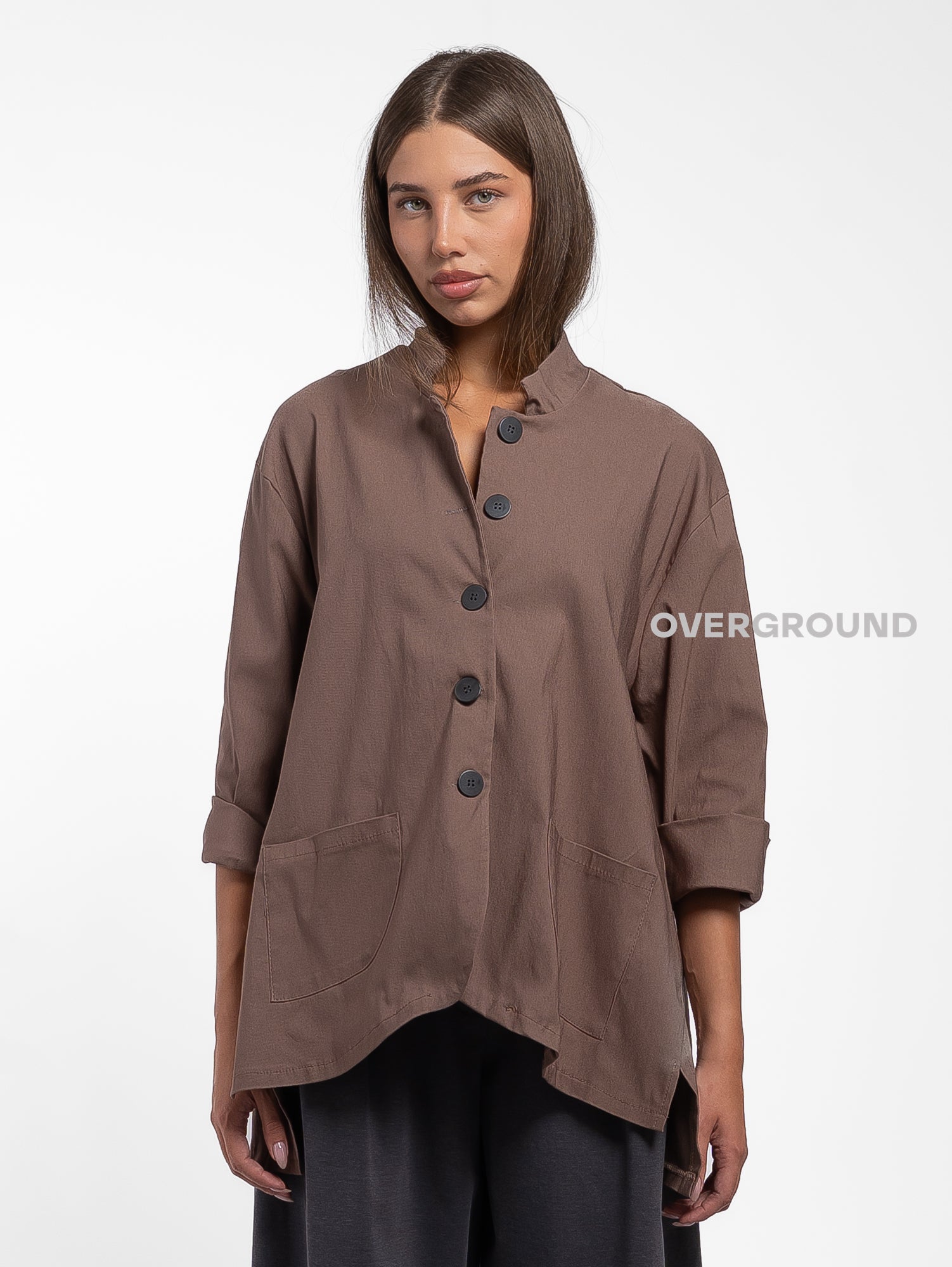 GIACCA LUNGA COLLO ALLA COREANA - OVERGROUND STORE