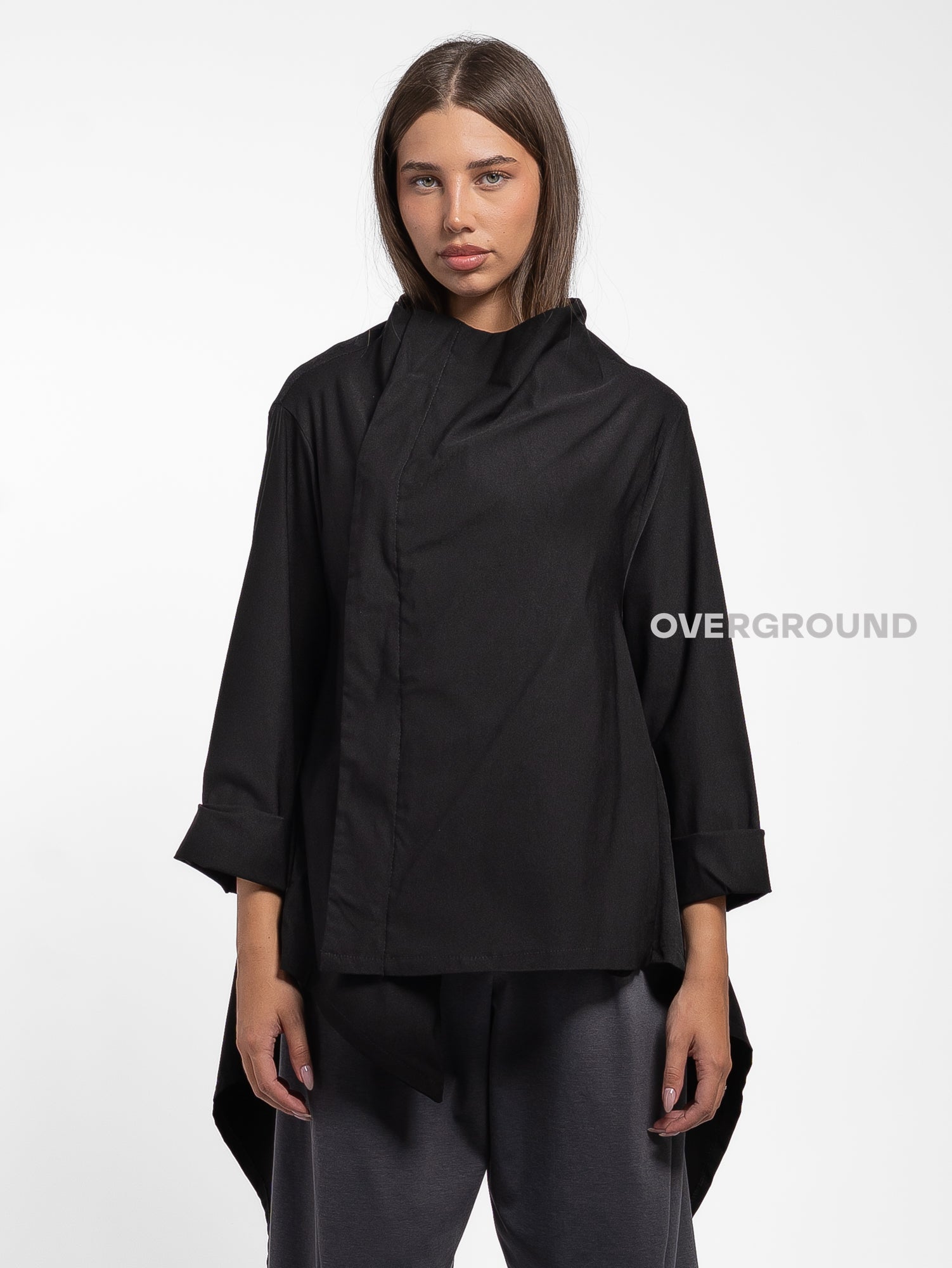 GIACCA SPOLVERINO ASIMMETRICA CON CERNIERA - OVERGROUND STORE