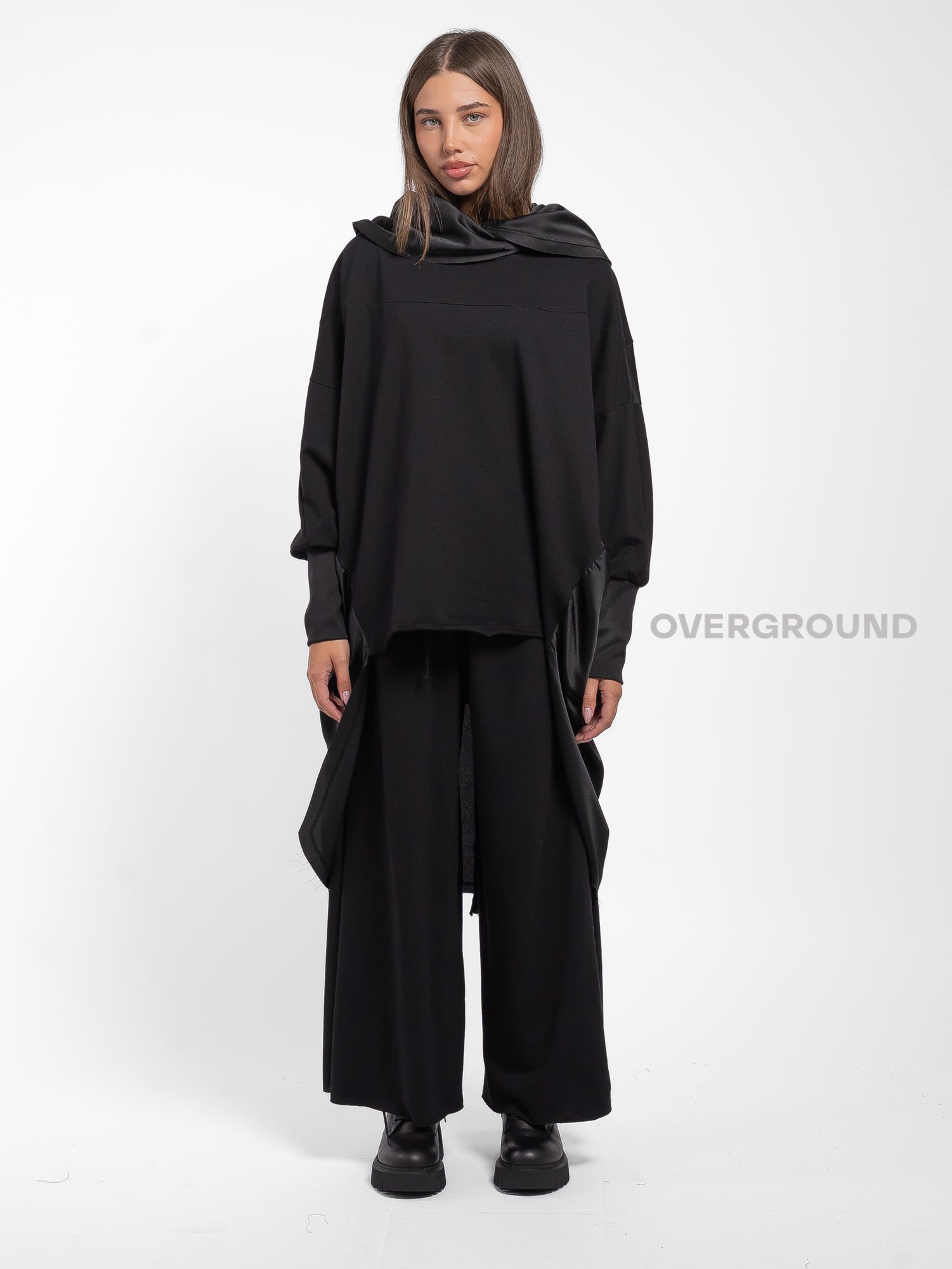 MAXI MAGLIA ASIMMETRICA COLLO MORBIDO - OVERGROUND STORE