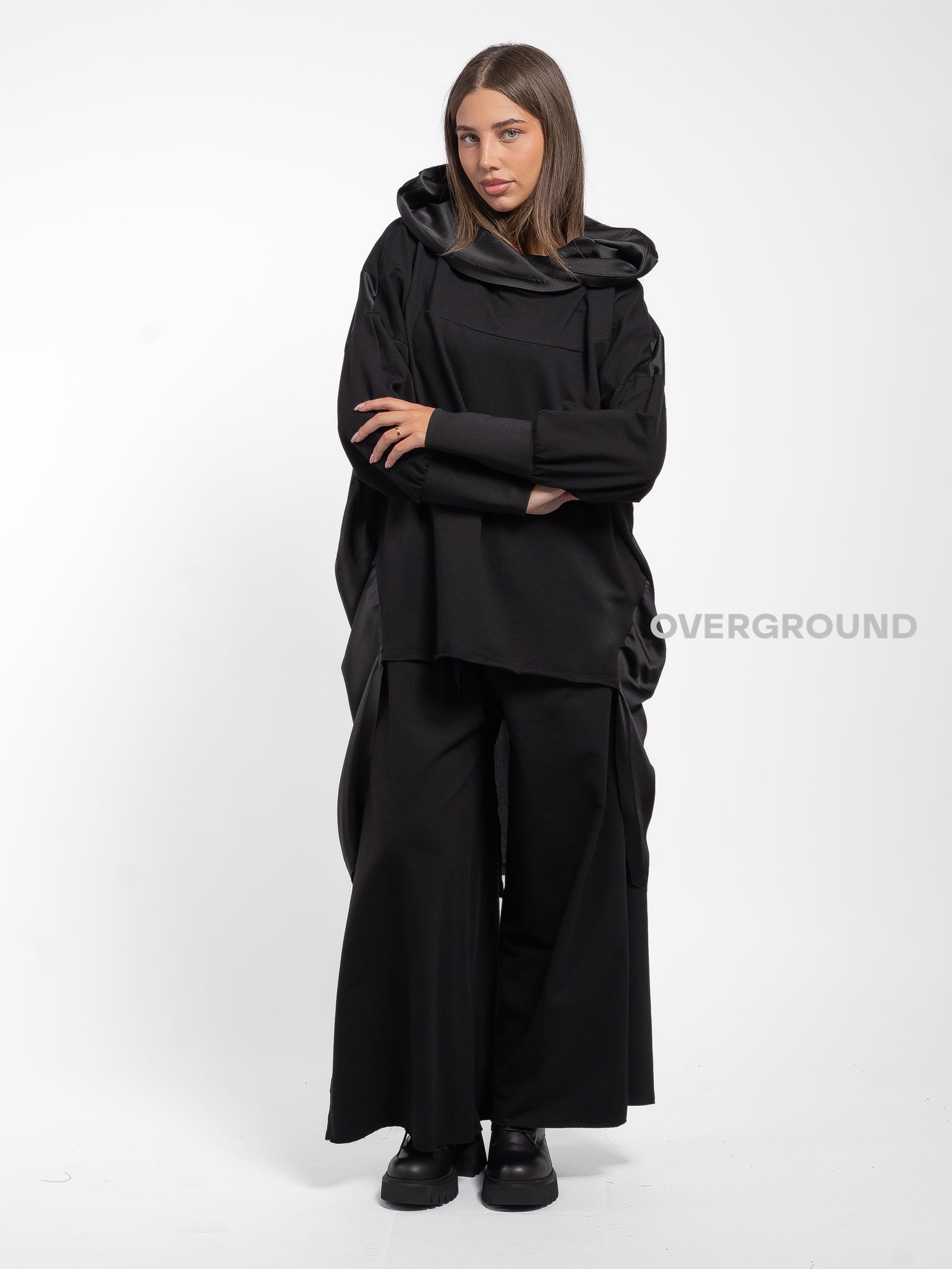 MAXI MAGLIA ASIMMETRICA COLLO MORBIDO - OVERGROUND STORE