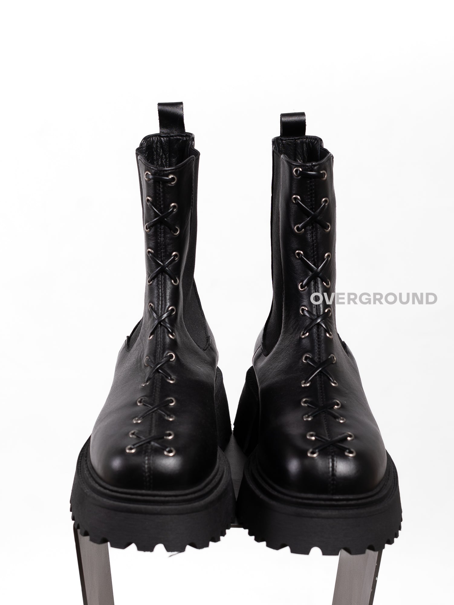 STIVALETTO IN PELLE CON INTRECCIO - OVERGROUND STORE