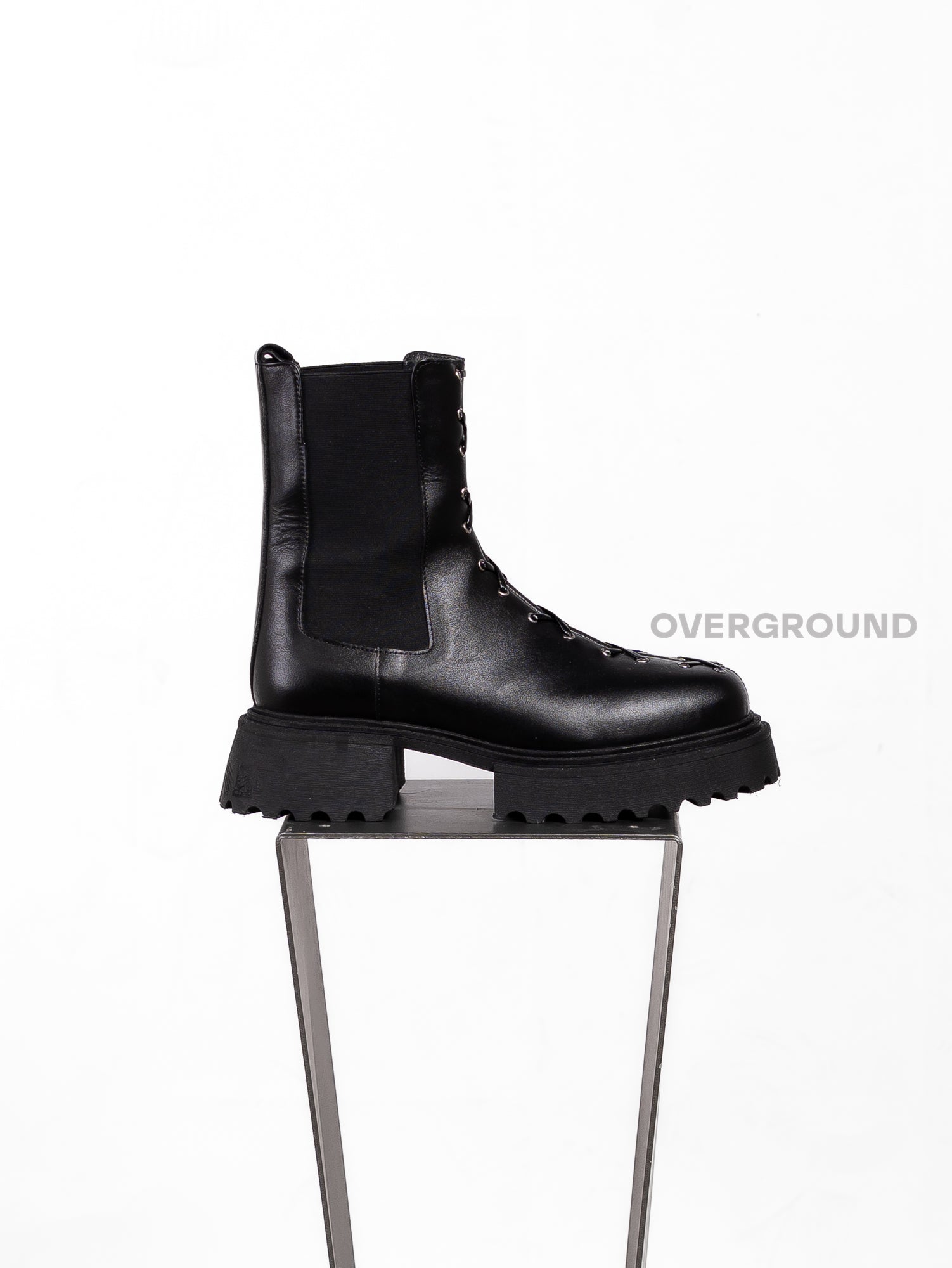 STIVALETTO IN PELLE CON INTRECCIO - OVERGROUND STORE