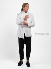 CAMICIA COLLO COREANA CON TASCHINO - OVERGROUND STORE