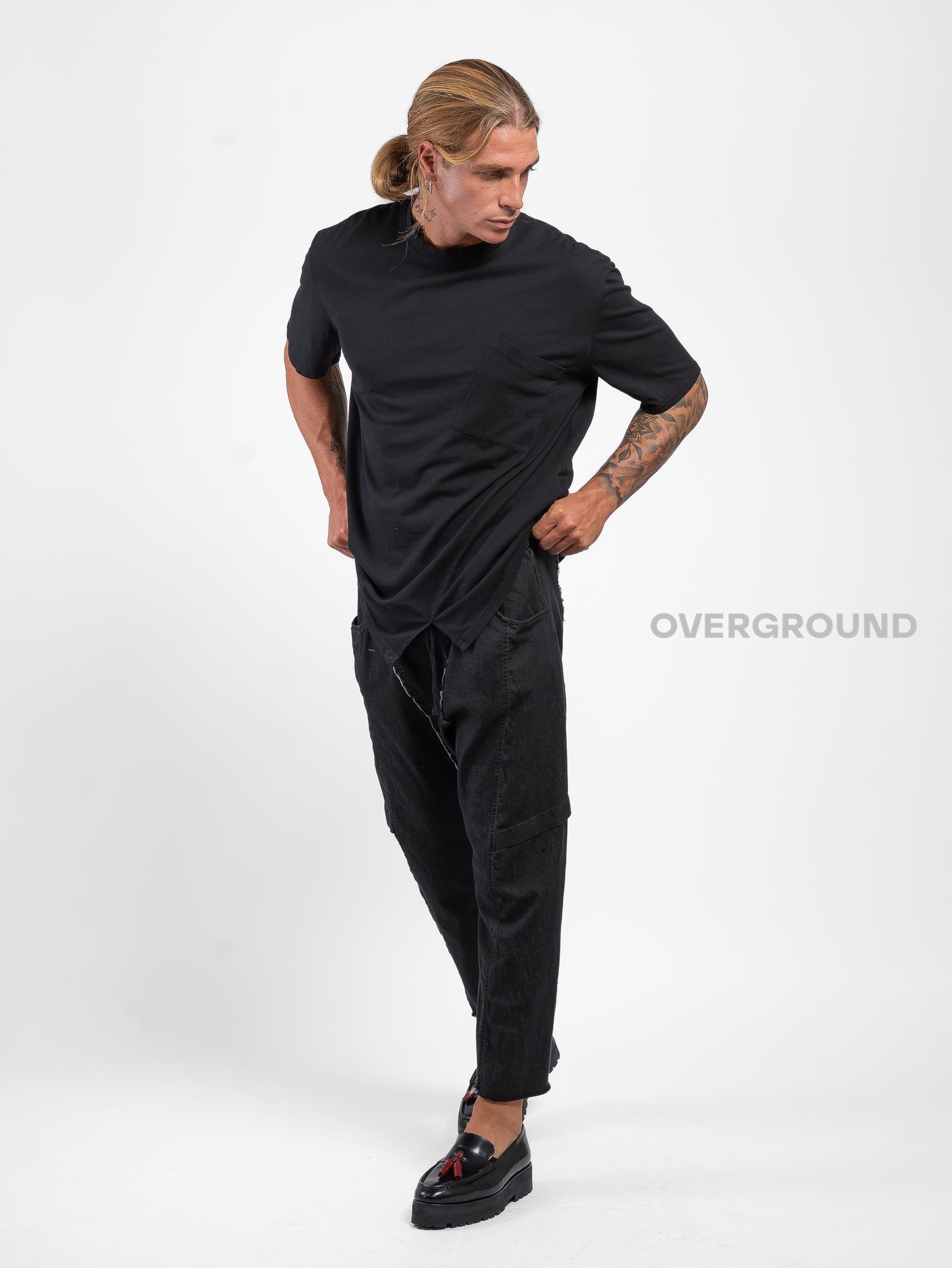 PANTALONE OVER CAVALLO BASSO CON CUCITURE Z - OVERGROUND STORE
