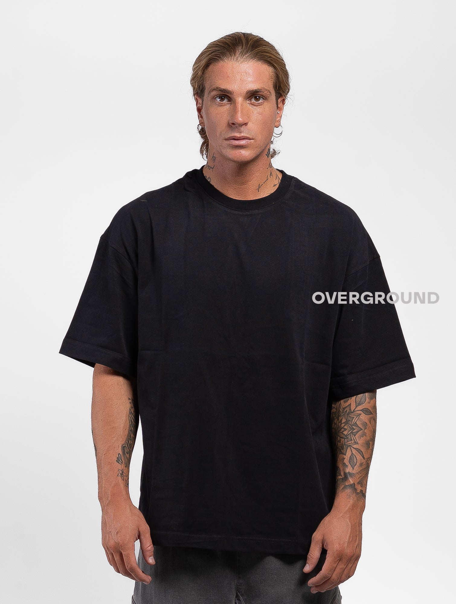 T- SHIRT OVER CON MANICHE LARGE - OVERGROUND STORE