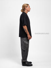 T- SHIRT OVER CON MANICHE LARGE - OVERGROUND STORE