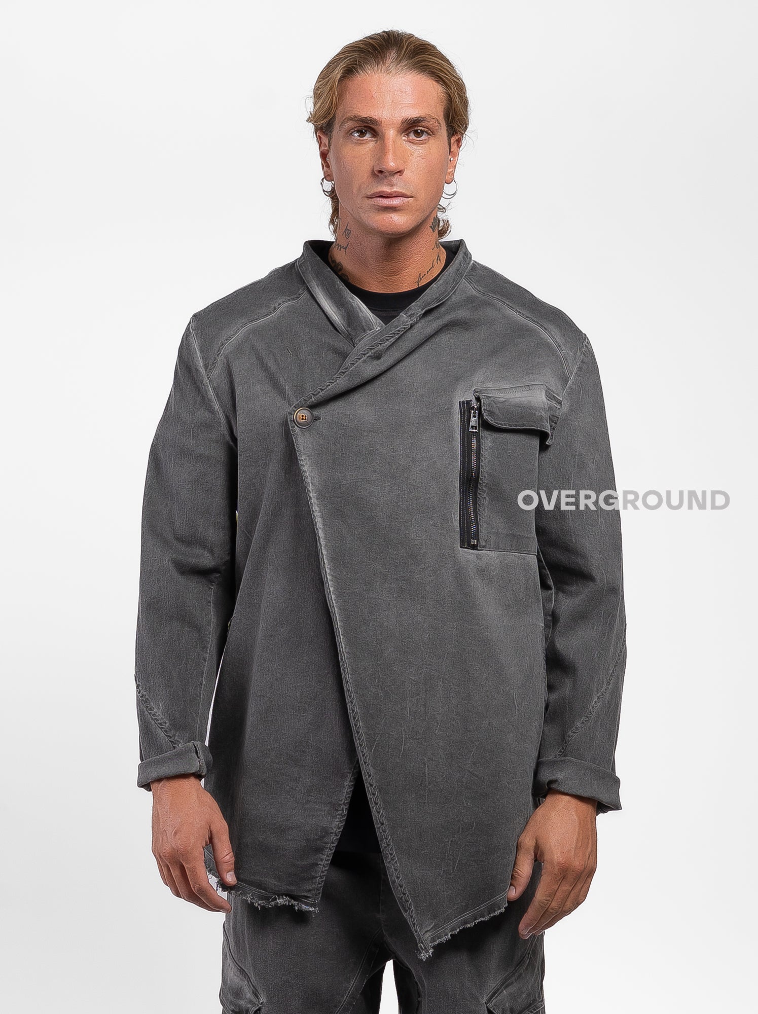 GIACCA CON ABBOTTONATURA TRASVERSALE Z - OVERGROUND STORE