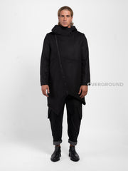 Giaccone con cerniera trasversale e bottone a chiudere - OVERGROUND STORE