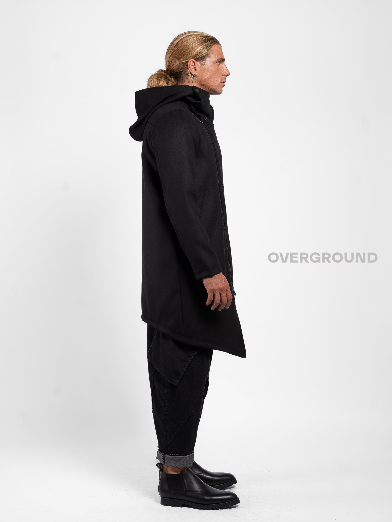 Giaccone con cerniera trasversale e bottone a chiudere - OVERGROUND STORE