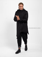 Giaccone con cerniera trasversale e bottone a chiudere - OVERGROUND STORE