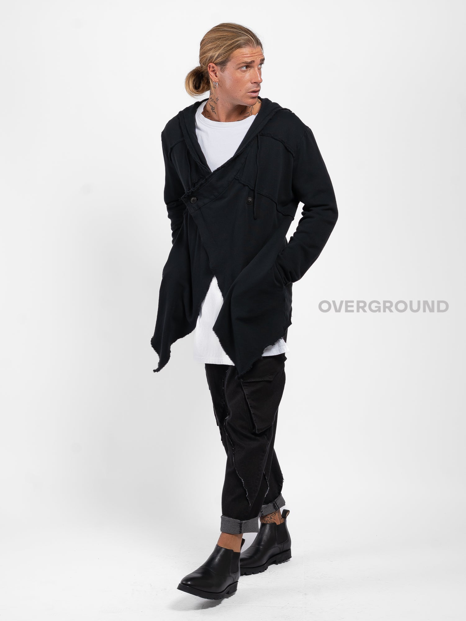GIACCA SPOLVERINO CON ABBOTTONATURA LATERALE Z - OVERGROUND STORE