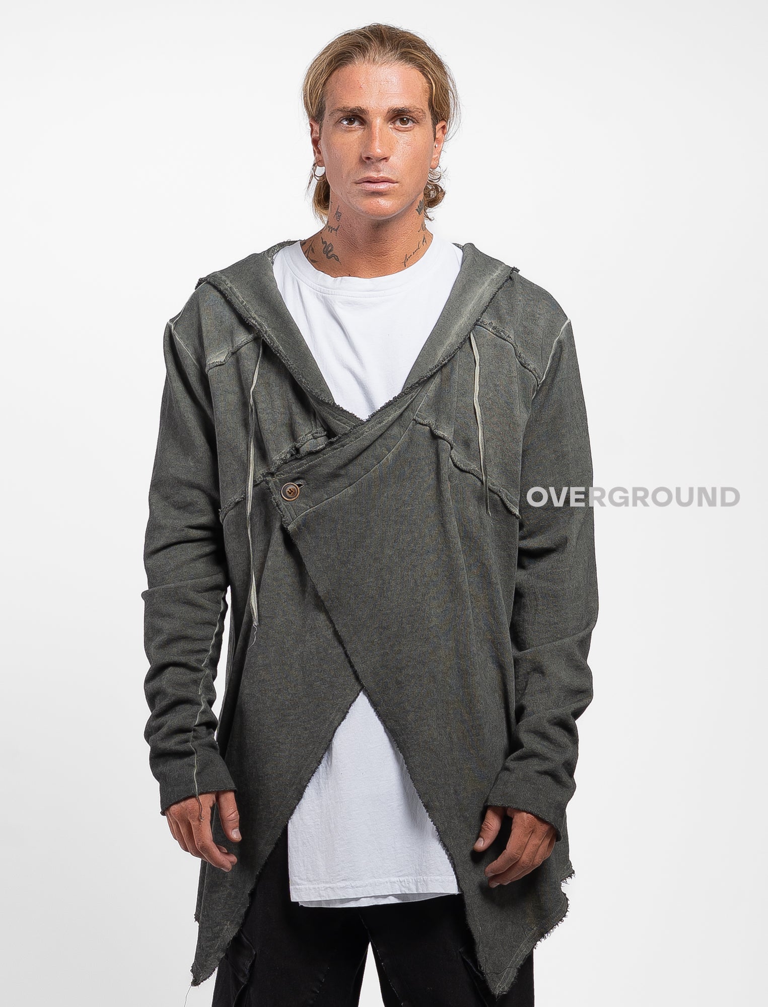 GIACCA SPOLVERINO CON ABBOTTONATURA LATERALE Z - OVERGROUND STORE