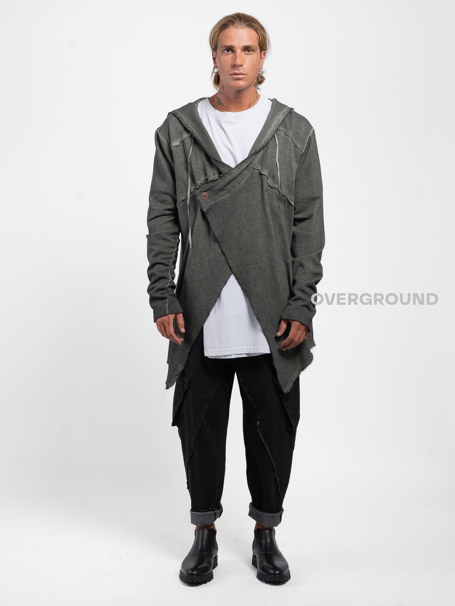 GIACCA SPOLVERINO CON ABBOTTONATURA LATERALE Z - OVERGROUND STORE