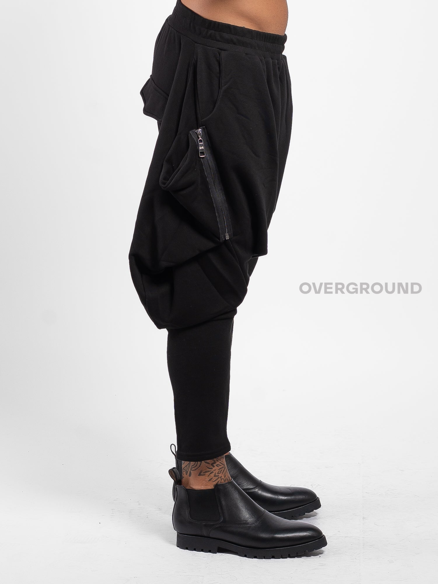 PANTALONE CAVALLO BASSO CON CERNIERE LATERALI Z - OVERGROUND STORE