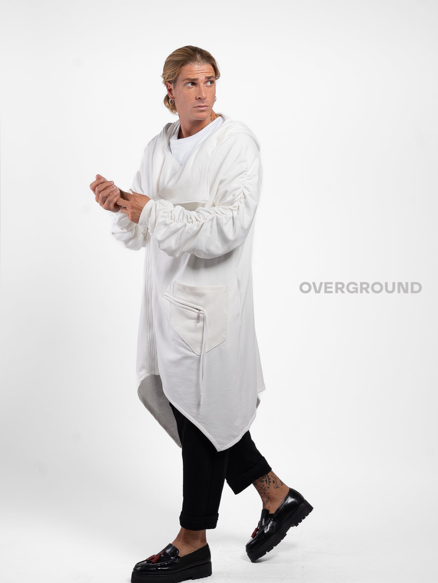 TRENCH FELPA LUNGA CON CERNIERA ASIMMETRICA Z - OVERGROUND STORE