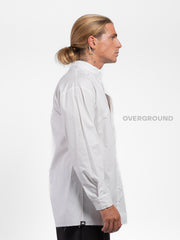 CAMICIA COLLO COREANA CON ABBOTTONATURA CENTRALE Z - OVERGROUND STORE