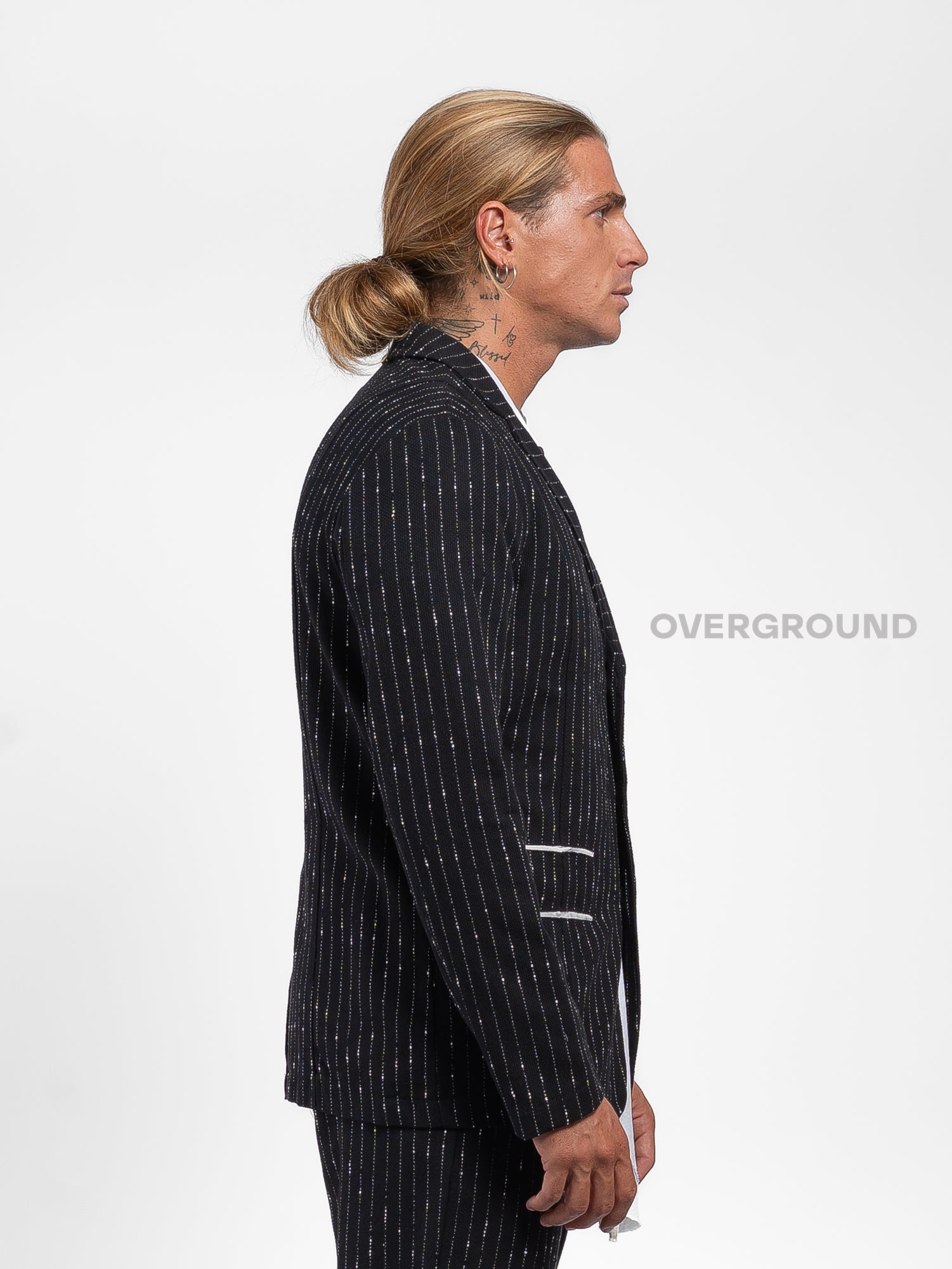 GIACCA COTONE GESSATA CON TASCHE DAVANTI - OVERGROUND STORE