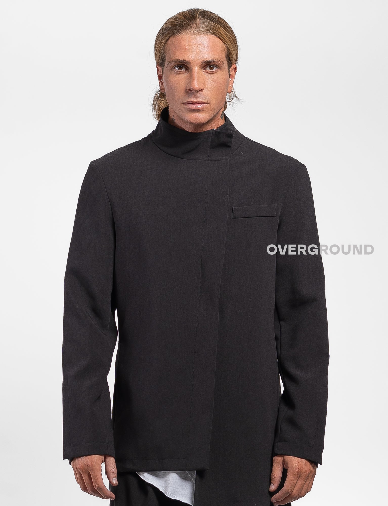 GIACCA COLLO ALLA COREANA CON CERNIERA A CHIUDERE - OVERGROUND STORE