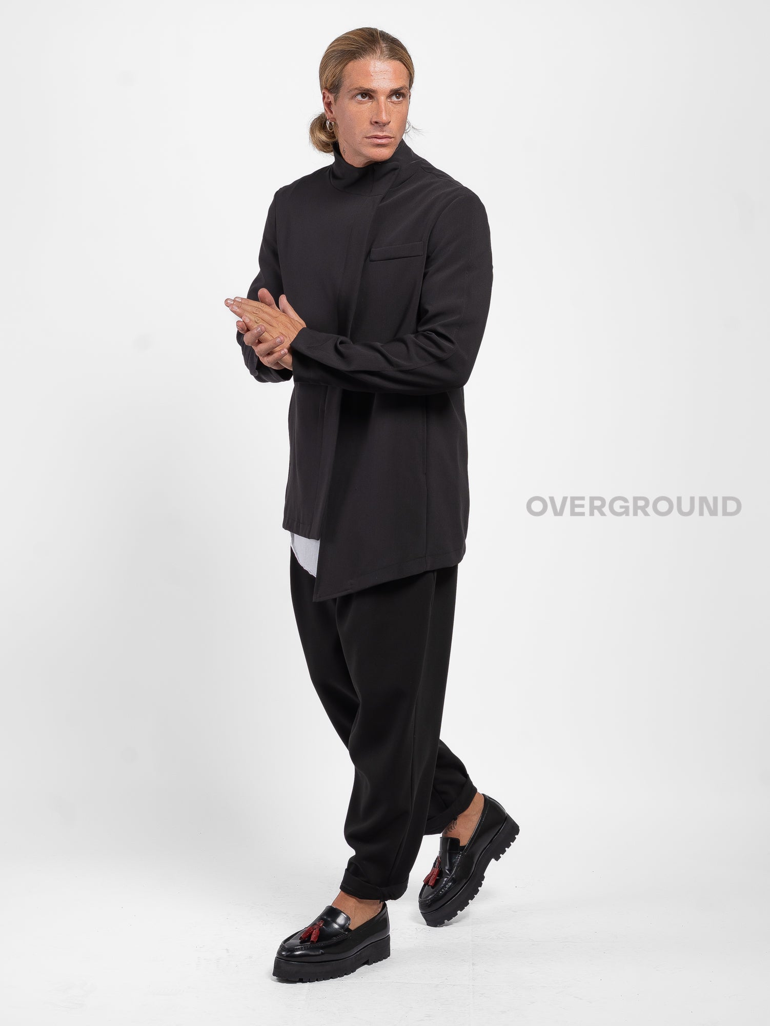 GIACCA COLLO ALLA COREANA CON CERNIERA A CHIUDERE - OVERGROUND STORE