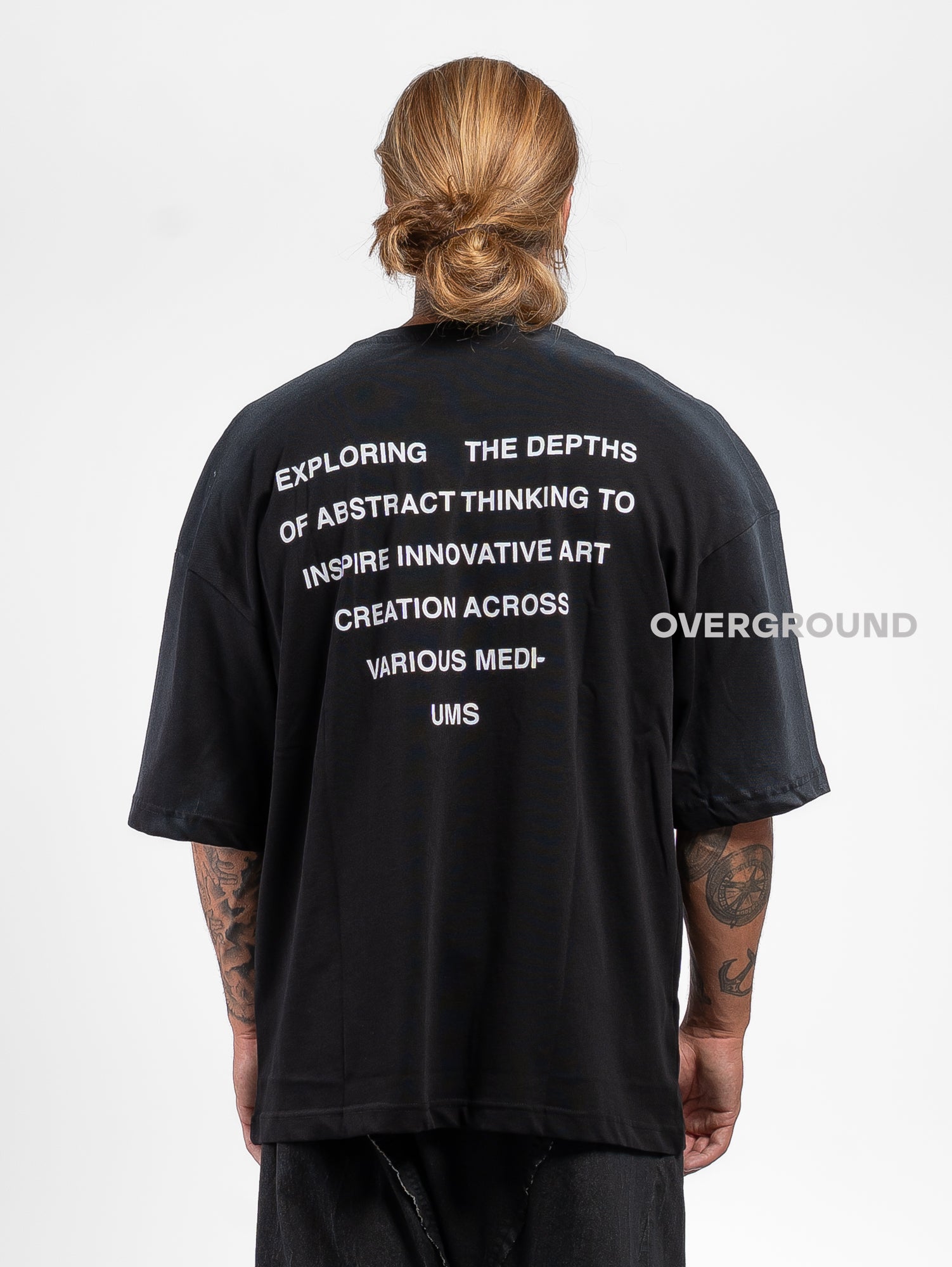 T- SHIRT OVER CON MANICHE LARGHE SFUMATA - OVERGROUND STORE