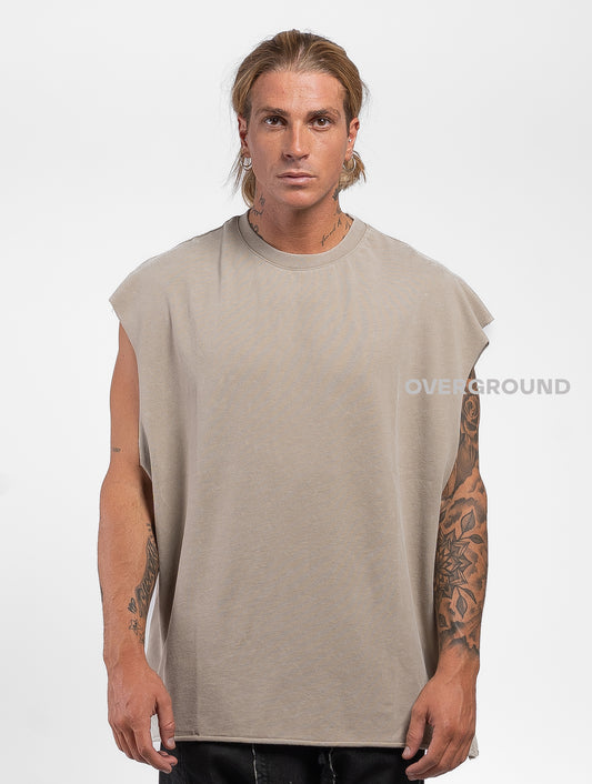 T-SHIRT OVER SMANICATA COLLO TONDO