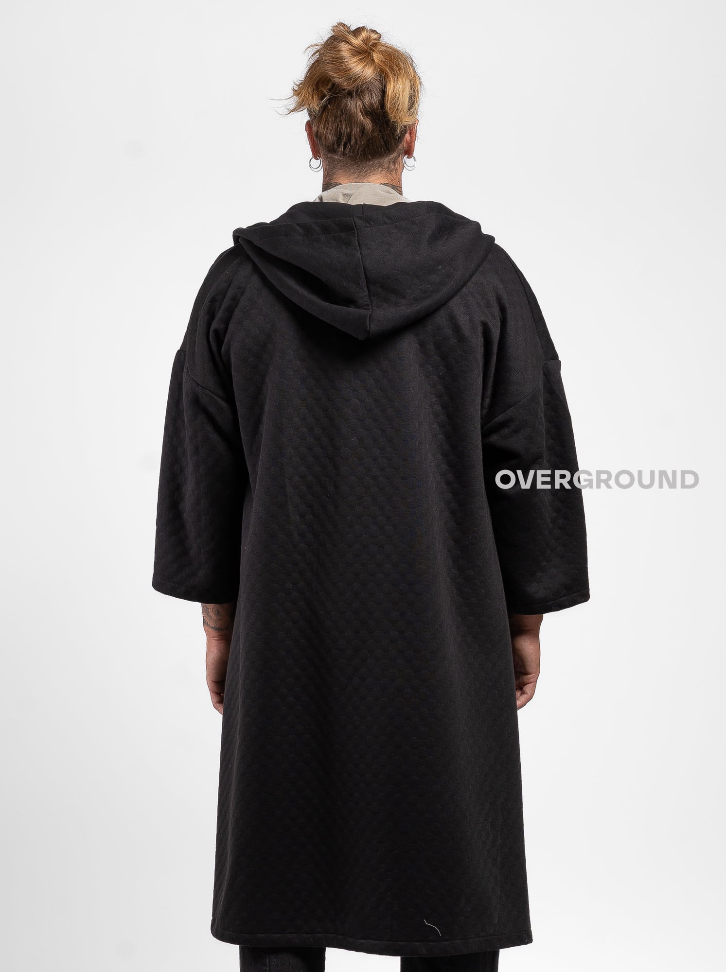 Felpa lunga con cappuccio e cerniera a chiuedere - OVERGROUND STORE