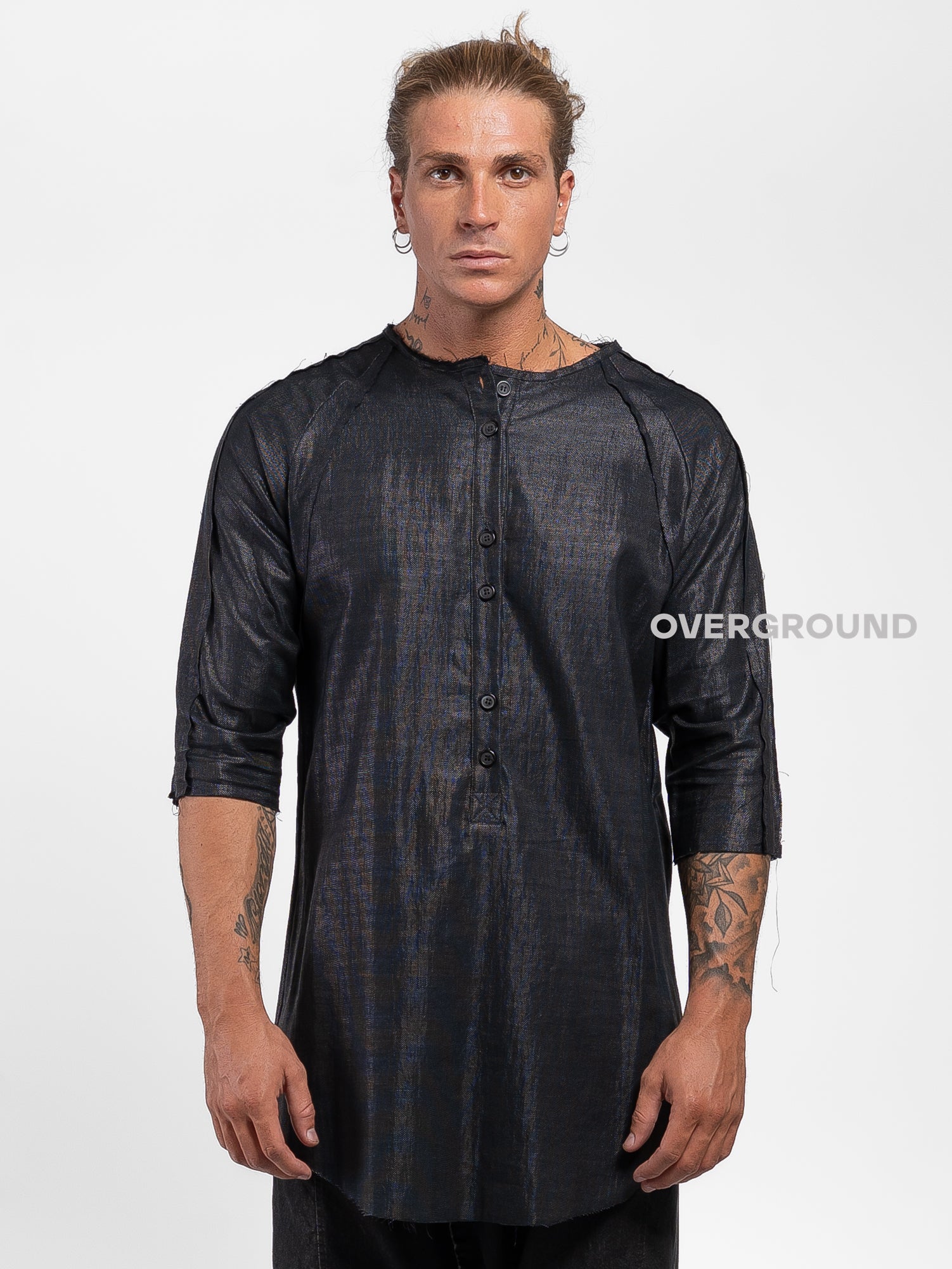 Maglia asimmetrica con bottoni - OVERGROUND STORE
