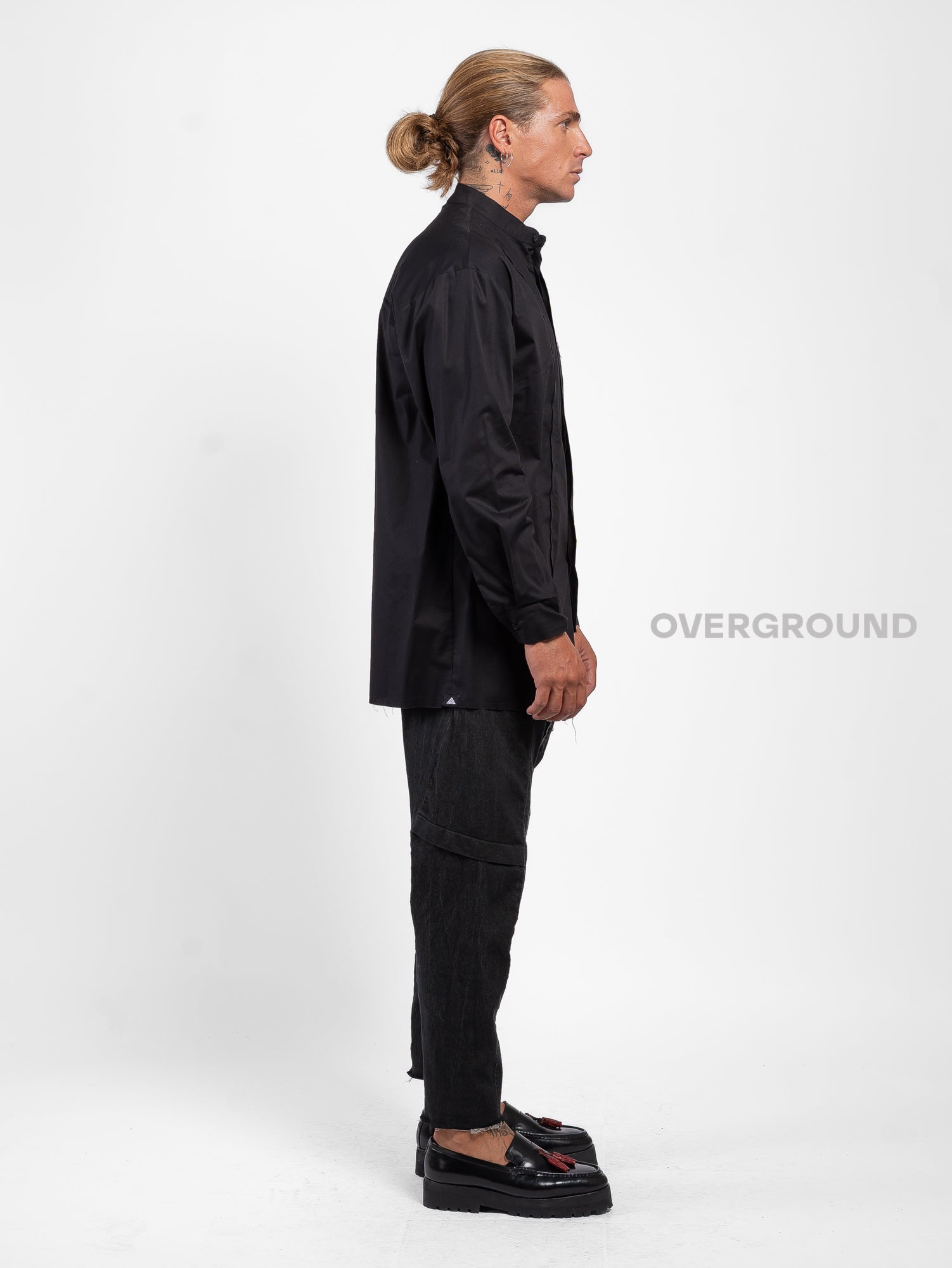 CAMICIA COLLO COREANA CON ABBOTTONATURA CENTRALE Z - OVERGROUND STORE