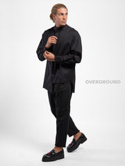 CAMICIA COLLO COREANA CON ABBOTTONATURA CENTRALE Z - OVERGROUND STORE