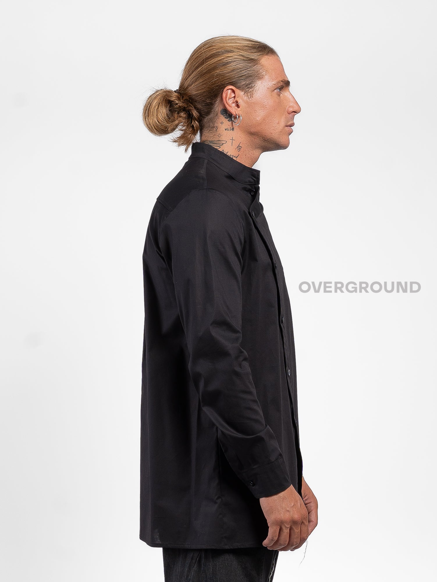 CAMICIA COLLO COREANA CON TASCHINO - OVERGROUND STORE