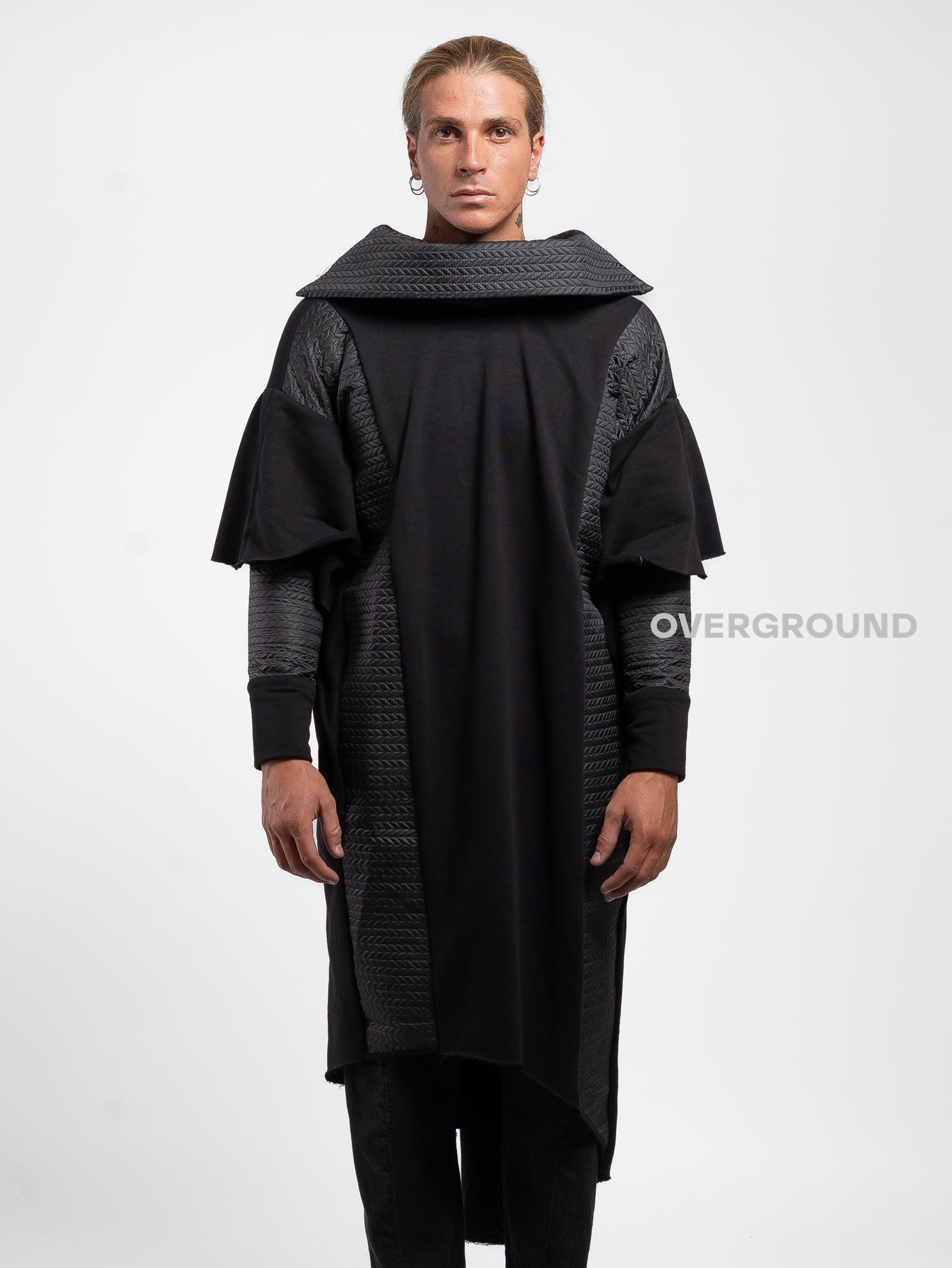 FELPA ASIMMETRICA OVER DOPPIO TESSUTO Z - OVERGROUND STORE