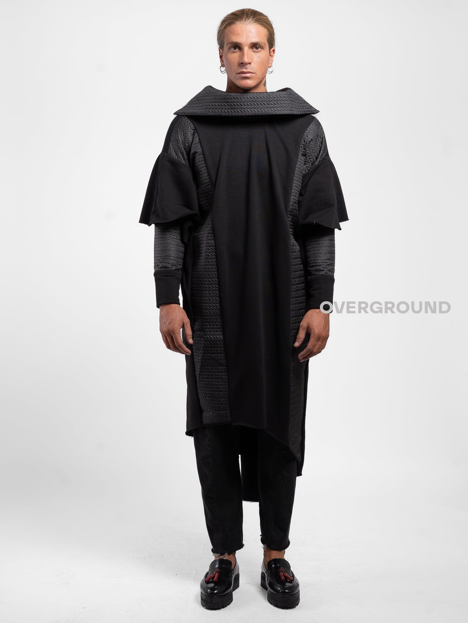 FELPA ASIMMETRICA OVER DOPPIO TESSUTO Z - OVERGROUND STORE