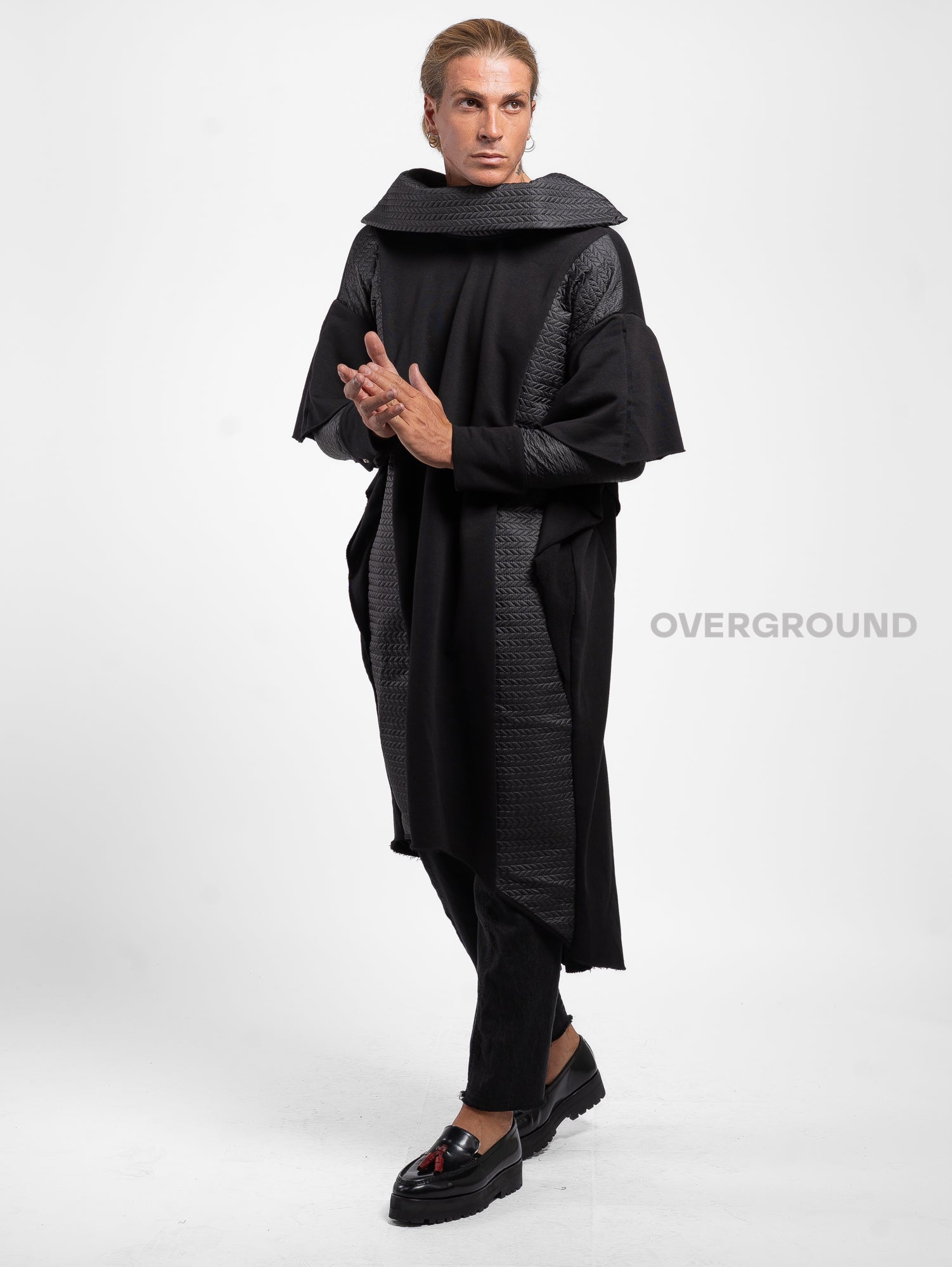 FELPA ASIMMETRICA OVER DOPPIO TESSUTO Z - OVERGROUND STORE