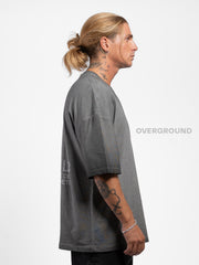 T- SHIRT OVER CON MANICHE LARGHE - OVERGROUND STORE