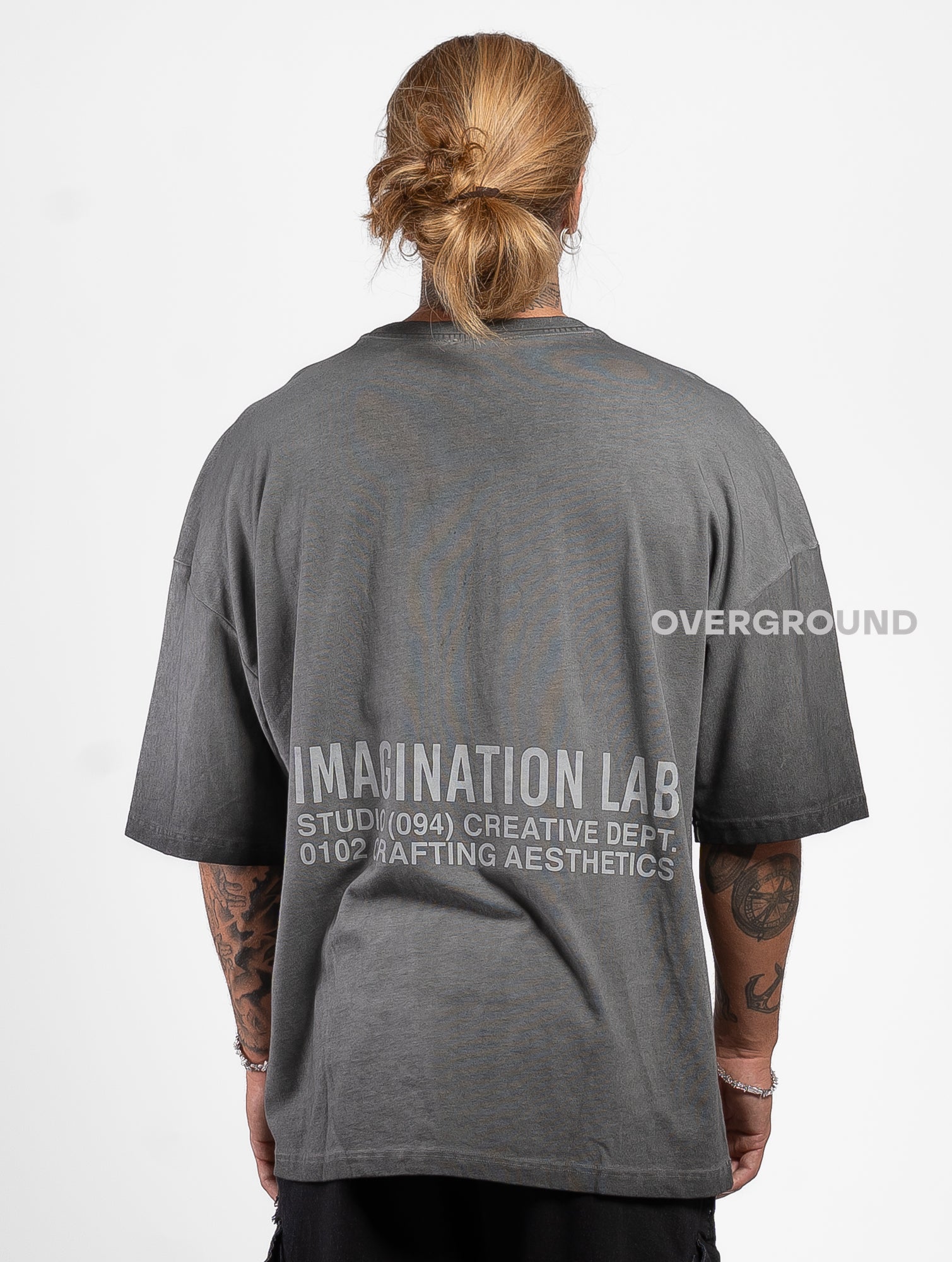 T- SHIRT OVER CON MANICHE LARGHE - OVERGROUND STORE